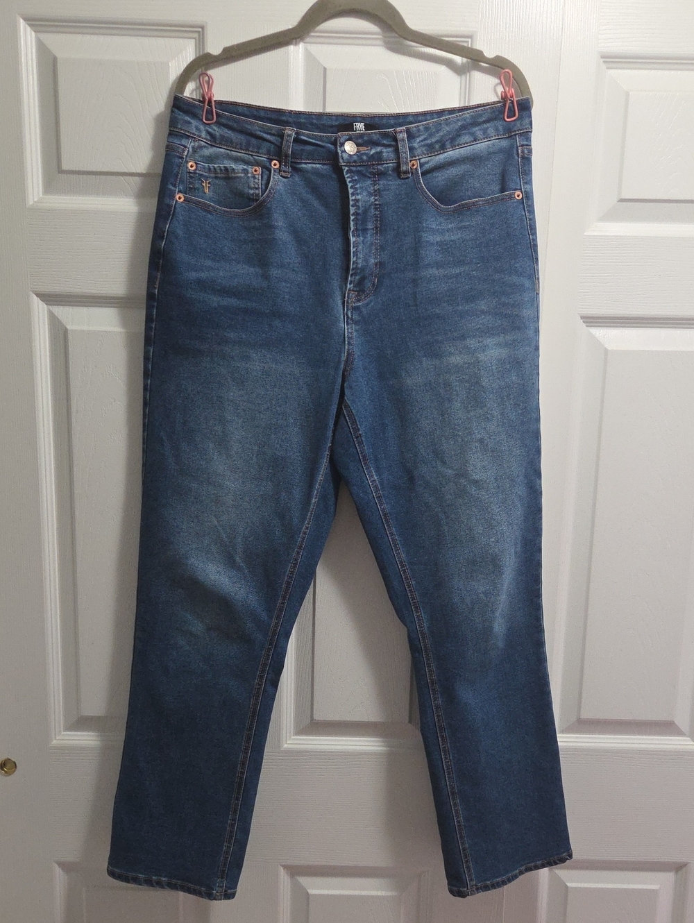 Frye Straight-Leg Blue Denim Jeans